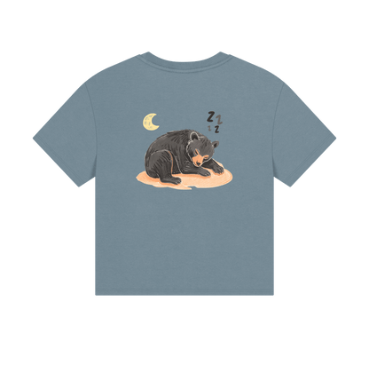 Stone Blue Printed T-shirt Back