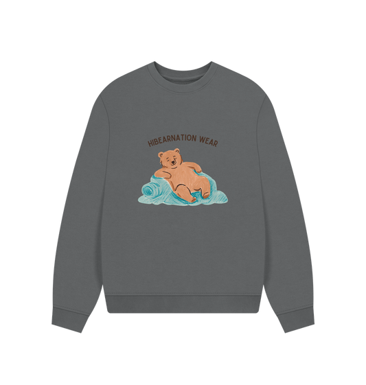 Slate Grey Sleep in 'til Spring like the Grizzly Dark Font