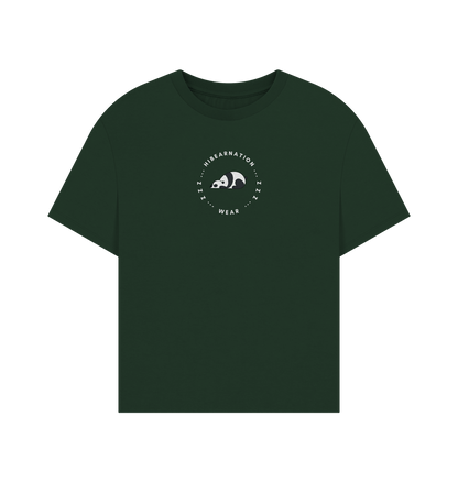 Evergreen Panda Oversized Womens Top