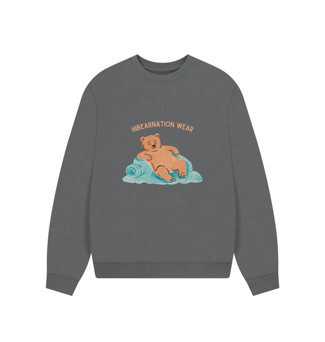 Slate Grey Sleep in 'til Spring like the Grizzly Light Font