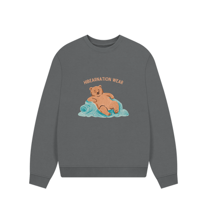 Slate Grey Sleep in 'til Spring like the Grizzly Light Font