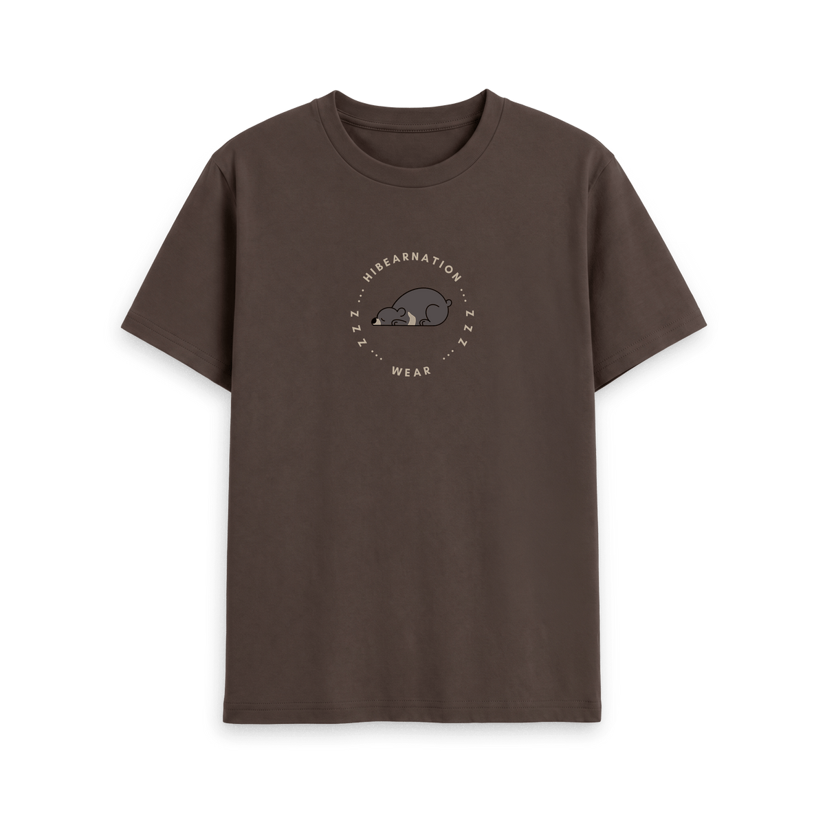 Chocolate Printed T-shirt Front