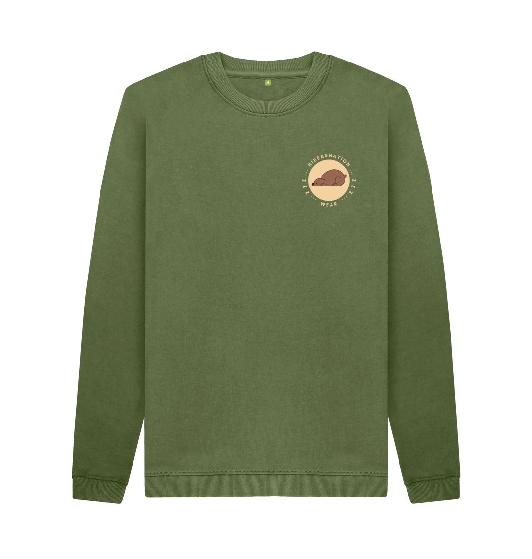 Khaki Grizzly Crew Neck Sweater LF