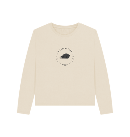 Oat Women Spectacled Bear Heavyweight Long Sleeve T-Shirt