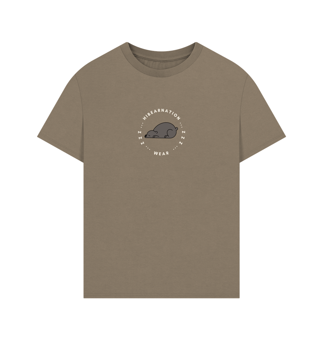 Willow Black Bear and Lonely Pine on an Oversized Tee Dusk