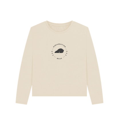 Oat Women Moon Bear Heavyweight Long Sleeve T-Shirt