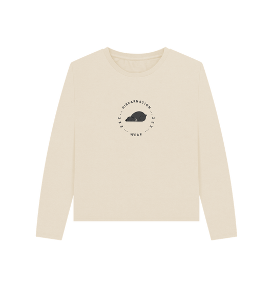 Oat Women Moon Bear Heavyweight Long Sleeve T-Shirt