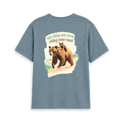 Stone Blue Printed T-shirt Back