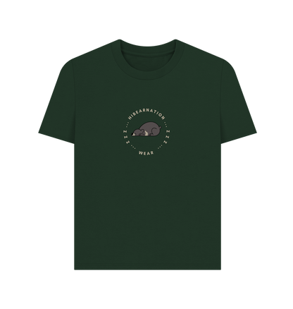 Evergreen Moon Bear Edit Womens Plain Tee