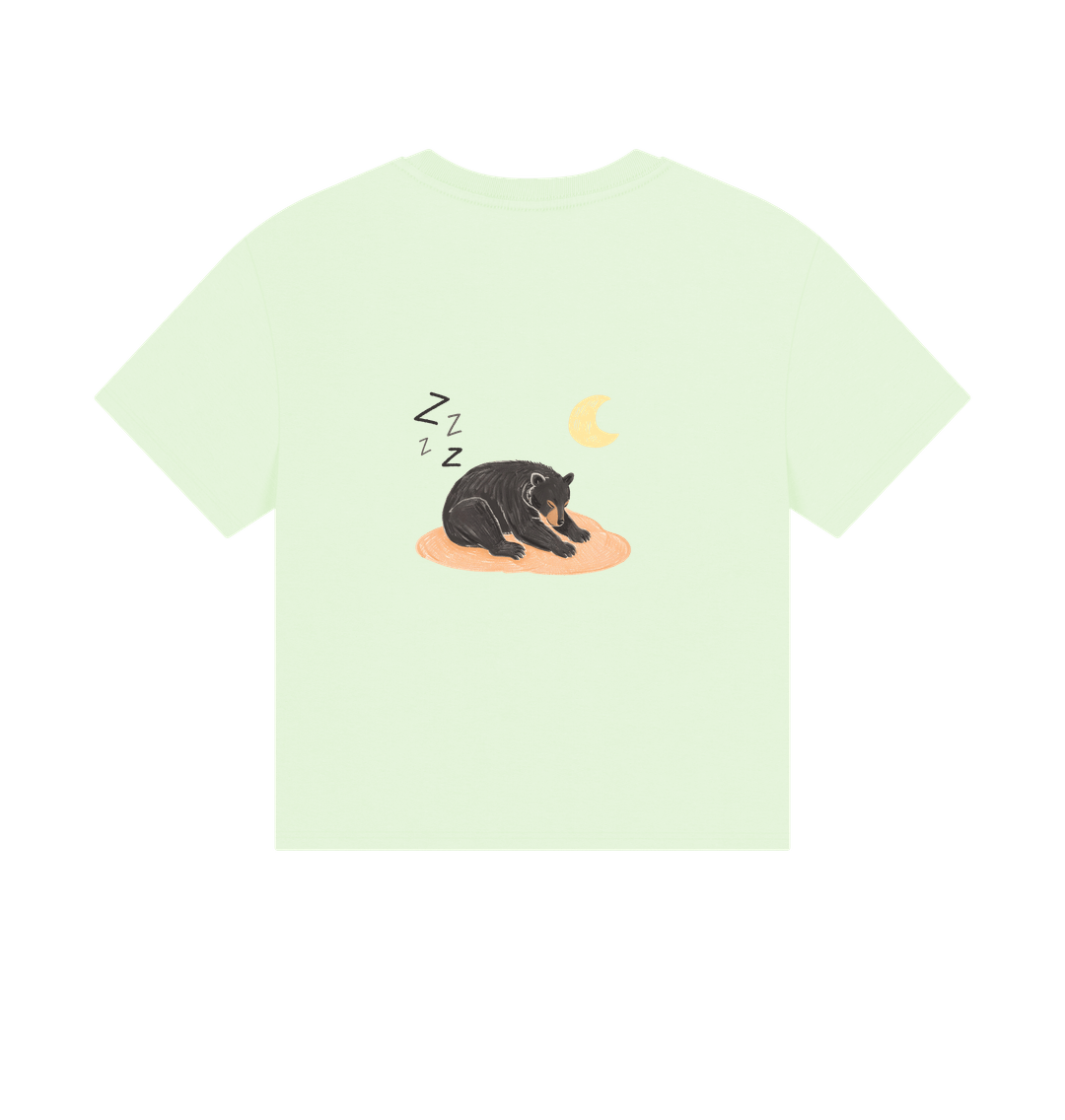 Moon Bear Takin' a Snooze on a Boxy Tee
