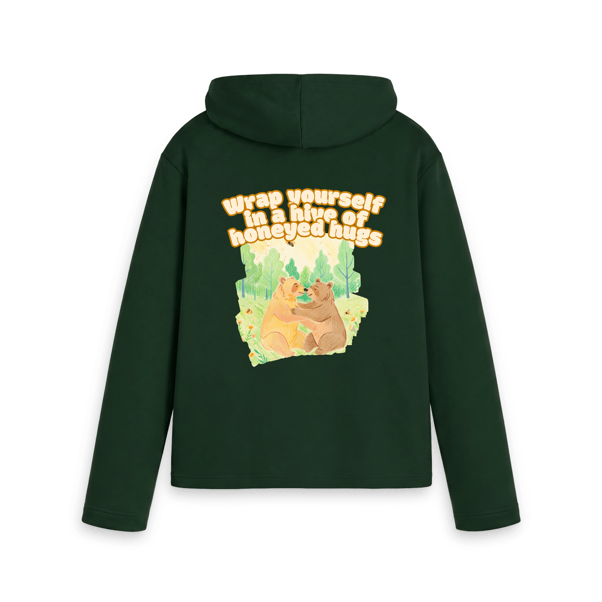 Evergreen Printed Hoody Back