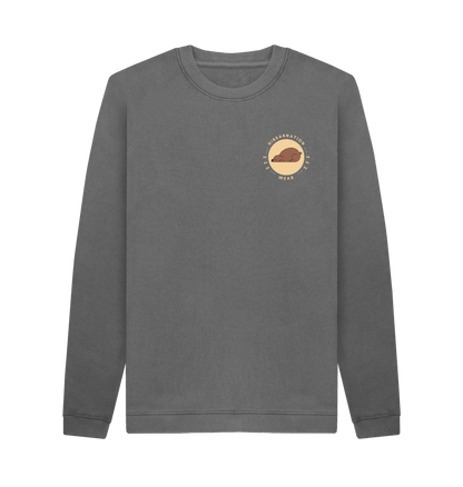 Slate Grey Printed Sweater Front