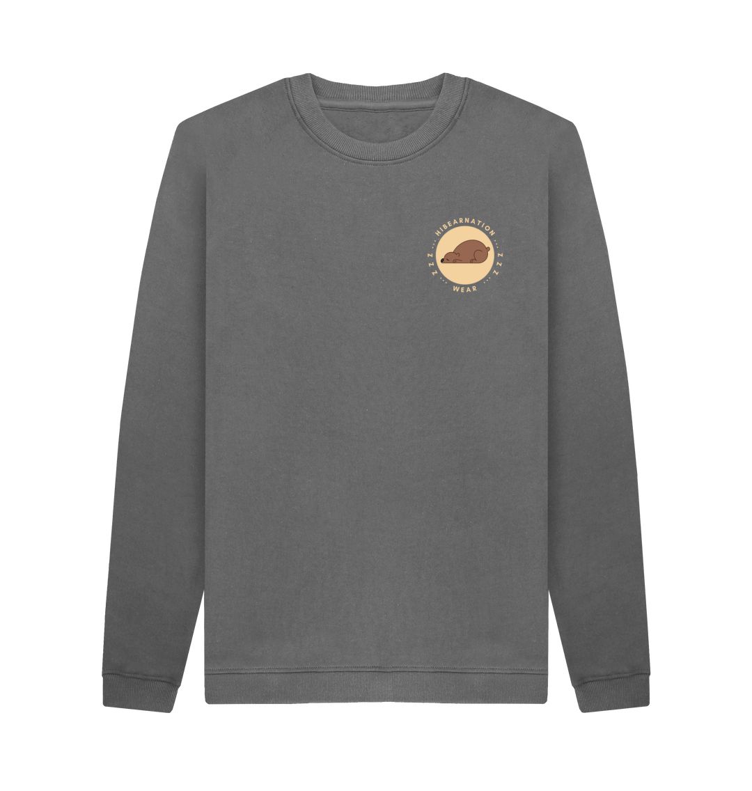 Slate Grey Grizzly Crew Neck Sweater LF