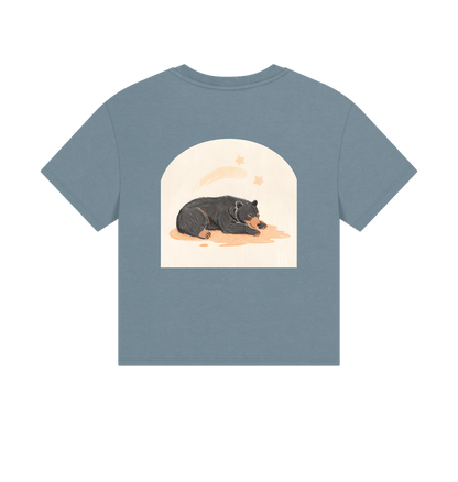 Stone Blue Printed T-shirt Back