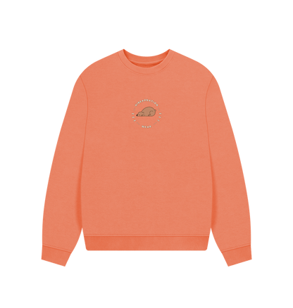 Apricot Hibernate cozy beneath Honeycomb skies, the Bear finds Peace as the Winter Sun flies
