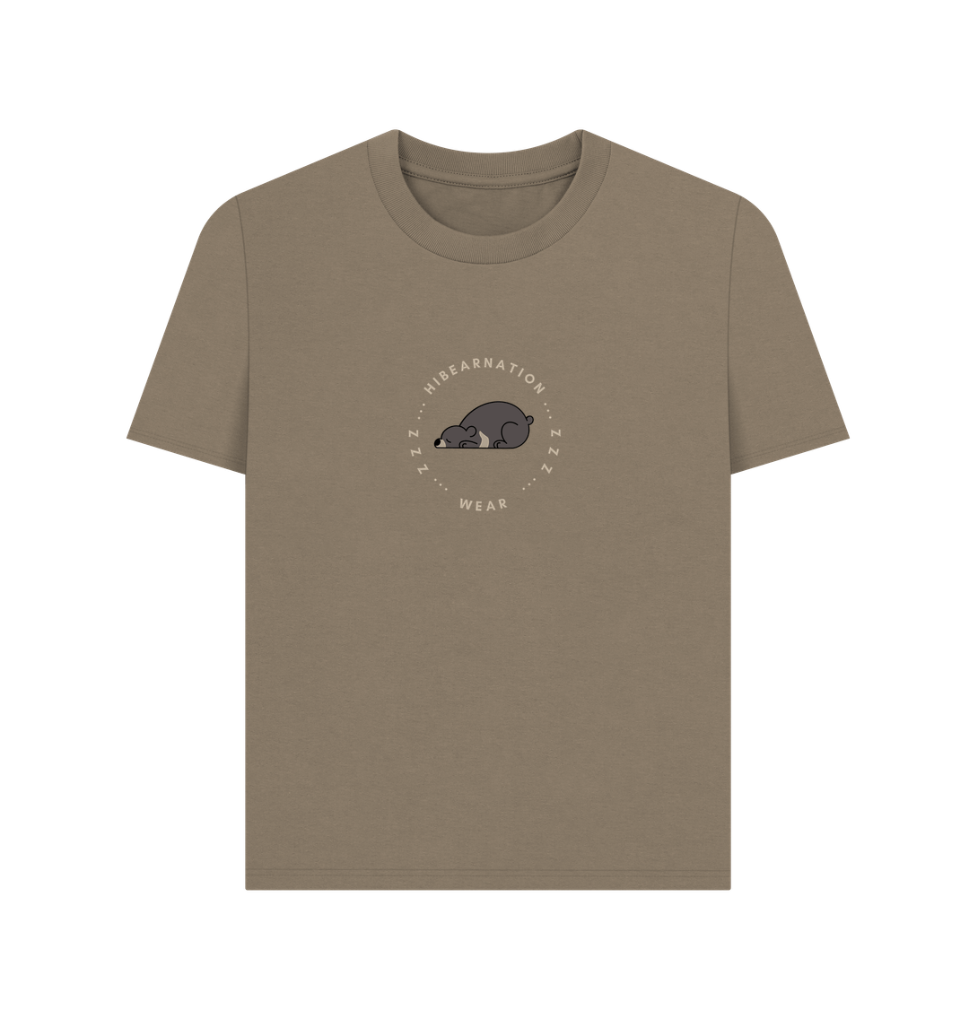 Willow Moon Bear Edit Womens Plain Tee
