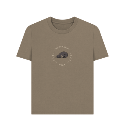 Willow Moon Bear Edit Womens Plain Tee