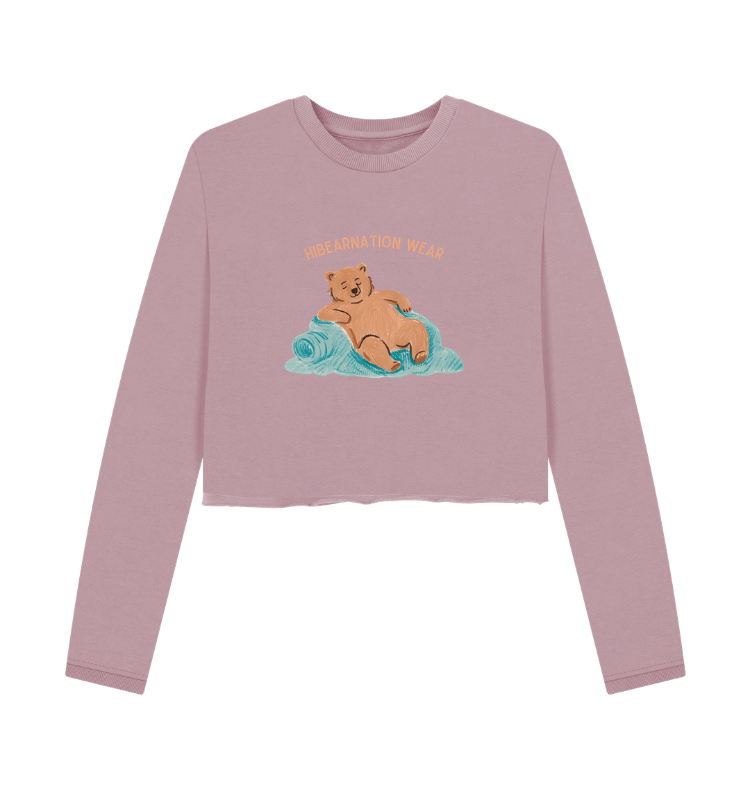 Mauve Printed Boxy Jumpers Front