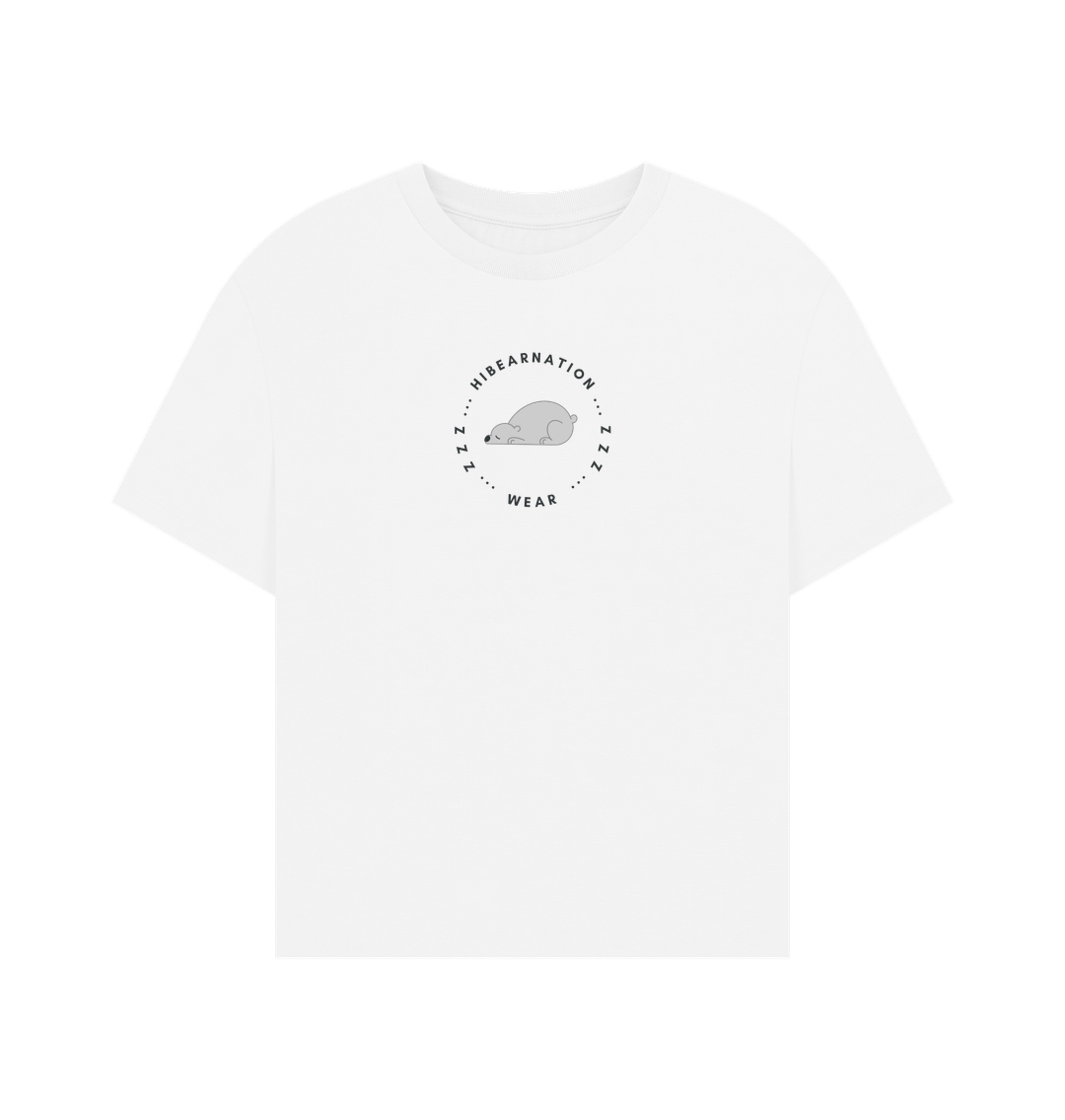 White Polar Bear Women's Oversized Top