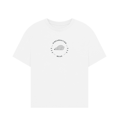 White Polar Bear Women's Oversized Top