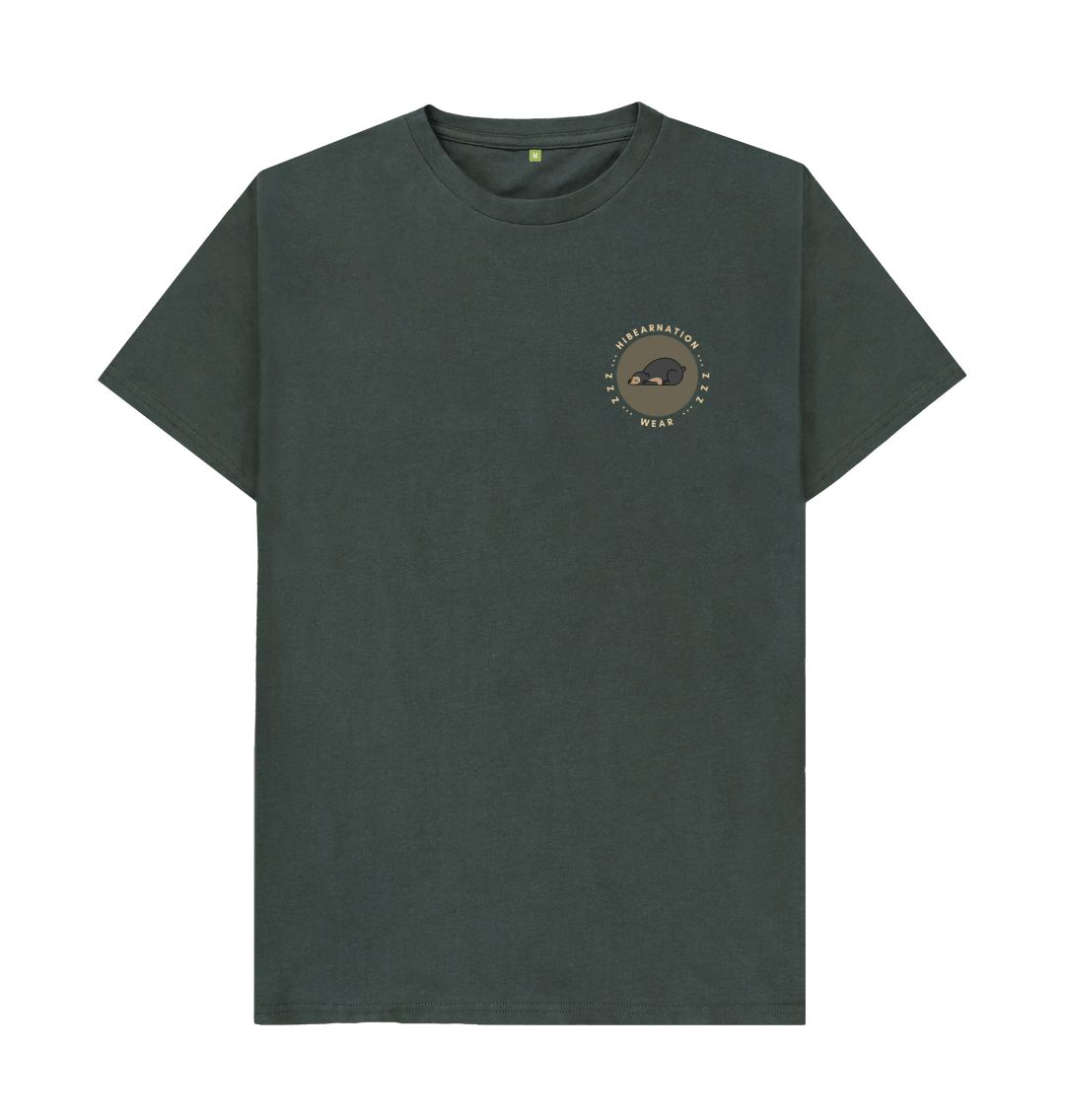 Dark Grey Sun Basic T-Shirt LS