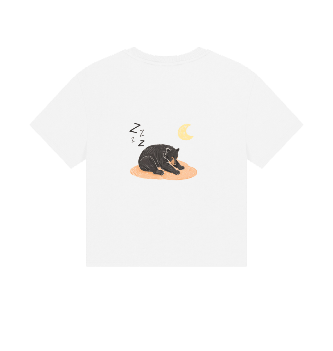 White Printed T-shirt Back