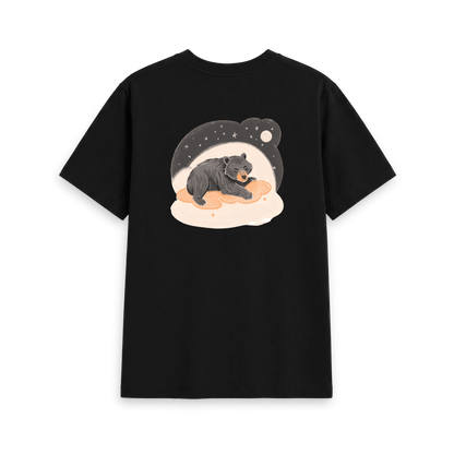 Black Printed T-shirt Back