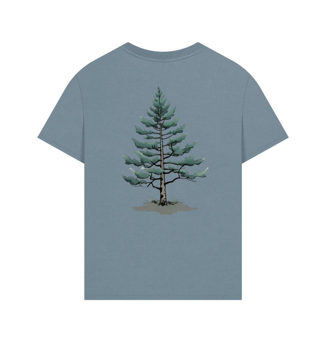 Black Bear and Lonely Pine on an Oversized Tee