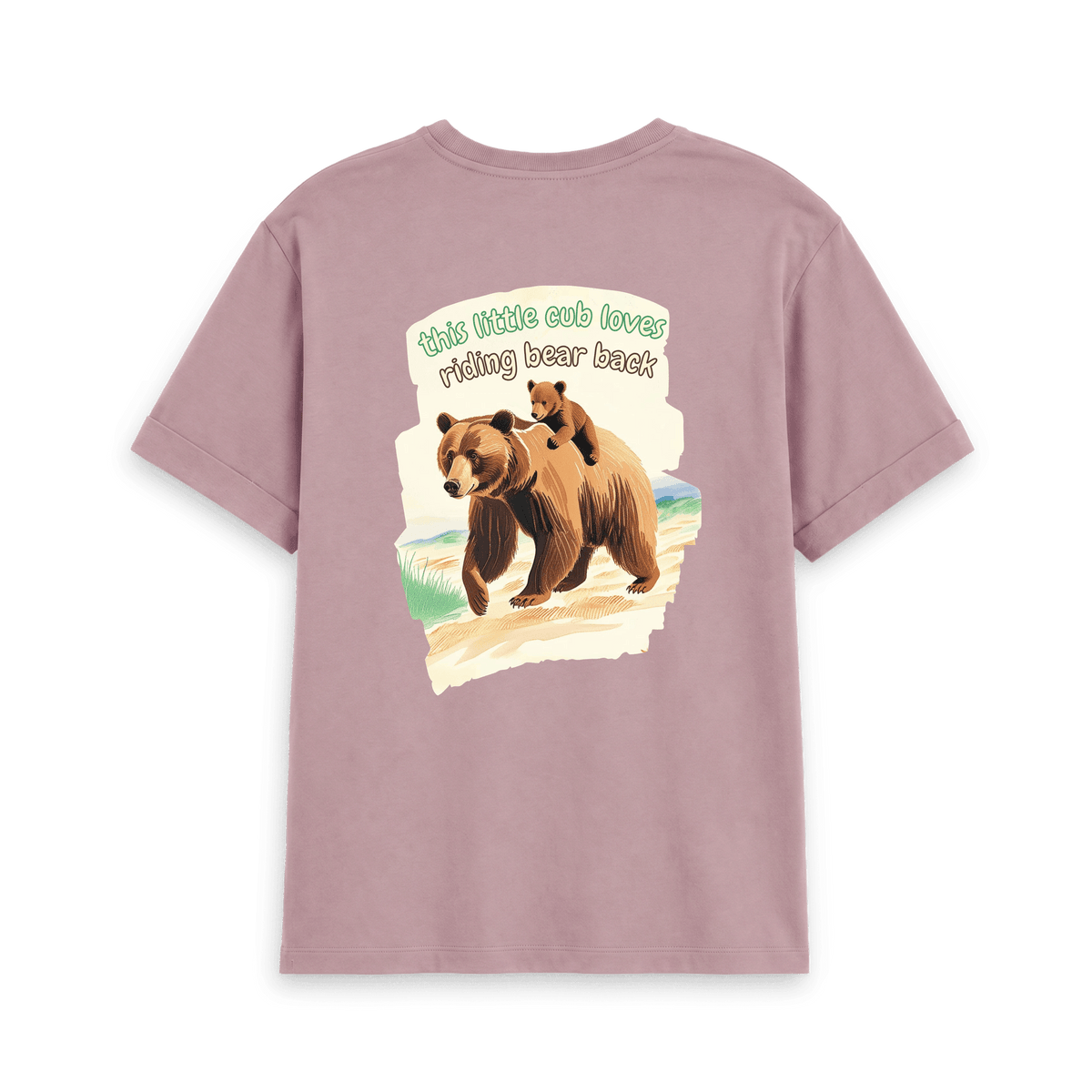 Mauve Printed T-shirt Back
