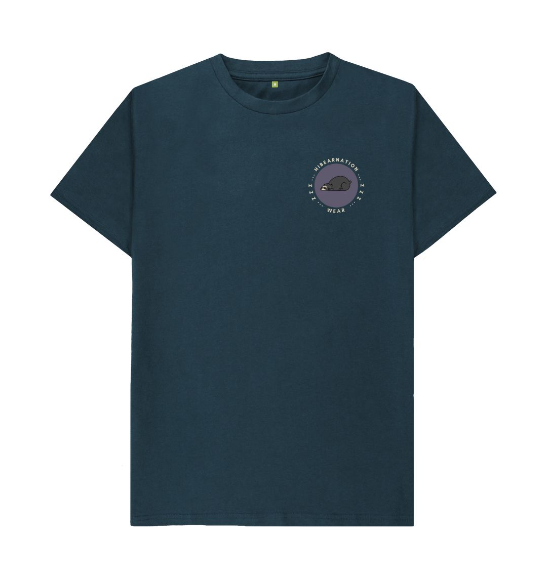 Denim Blue Spectacled Basic T-Shirt LF