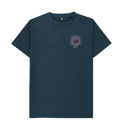 Denim Blue Spectacled Basic T-Shirt LF