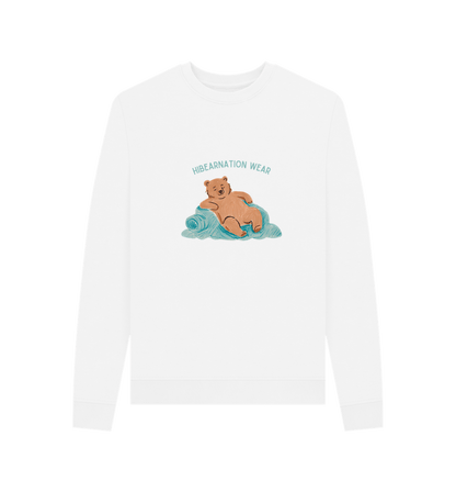 White Take a break like a Grizzly Blue Font