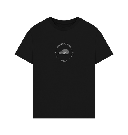 Black Koala Bear Bamboo Zen \u2013 Men's Oversized Tee \u2013 Light Font (Dark Shirt)