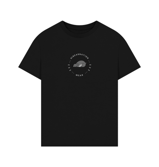 Black Koala Bear Bamboo Zen \u2013 Men's Oversized Tee \u2013 Light Font (Dark Shirt)