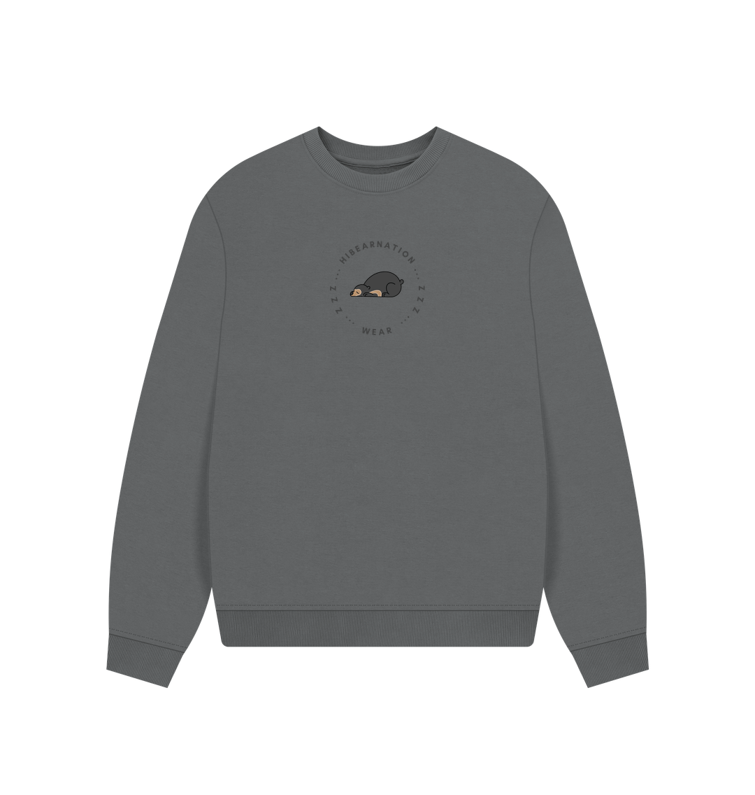 Slate Grey Sun Womens Oversized Loungewear Sweater