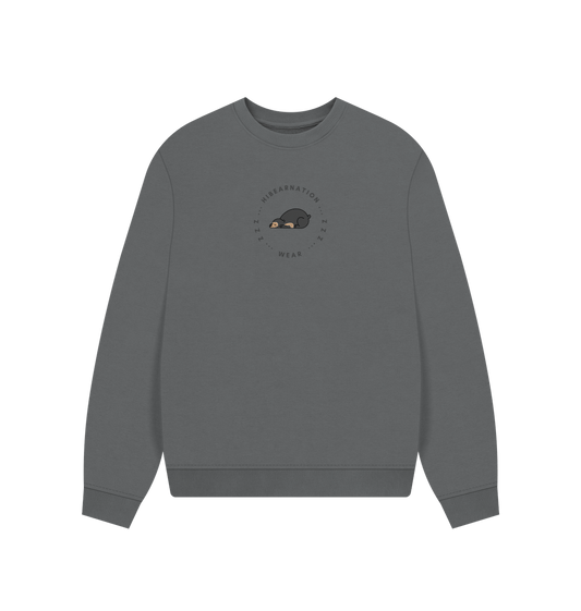 Slate Grey Sun Womens Oversized Loungewear Sweater