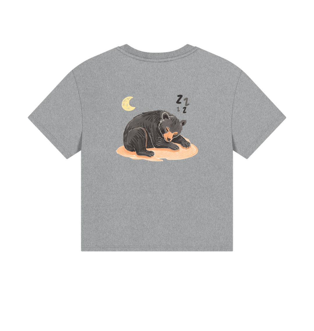 Athletic Grey Printed T-shirt Back