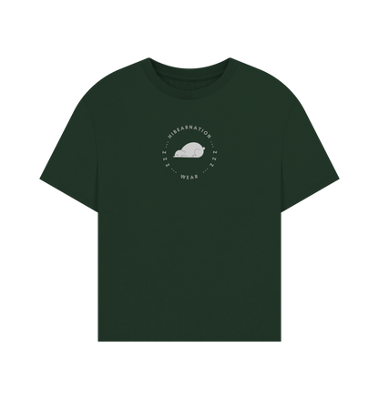 Evergreen Polar bear women oversized t shirt