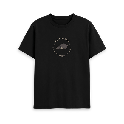 Black Printed T-shirt Front