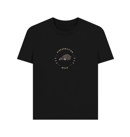 Black Moon Bear Edit Womens Plain Tee