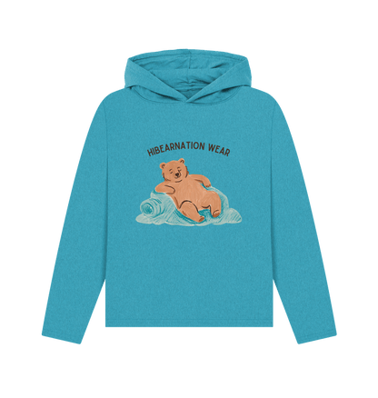 Ocean Blue No Time for Grizzly Business Dark Font Light Fabric