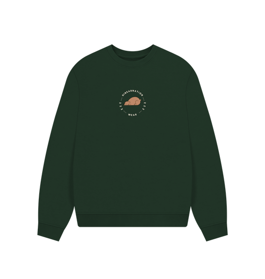 Evergreen Hibernate cozy beneath Honeycomb skies, the Bear finds Peace as the Winter Sun flies