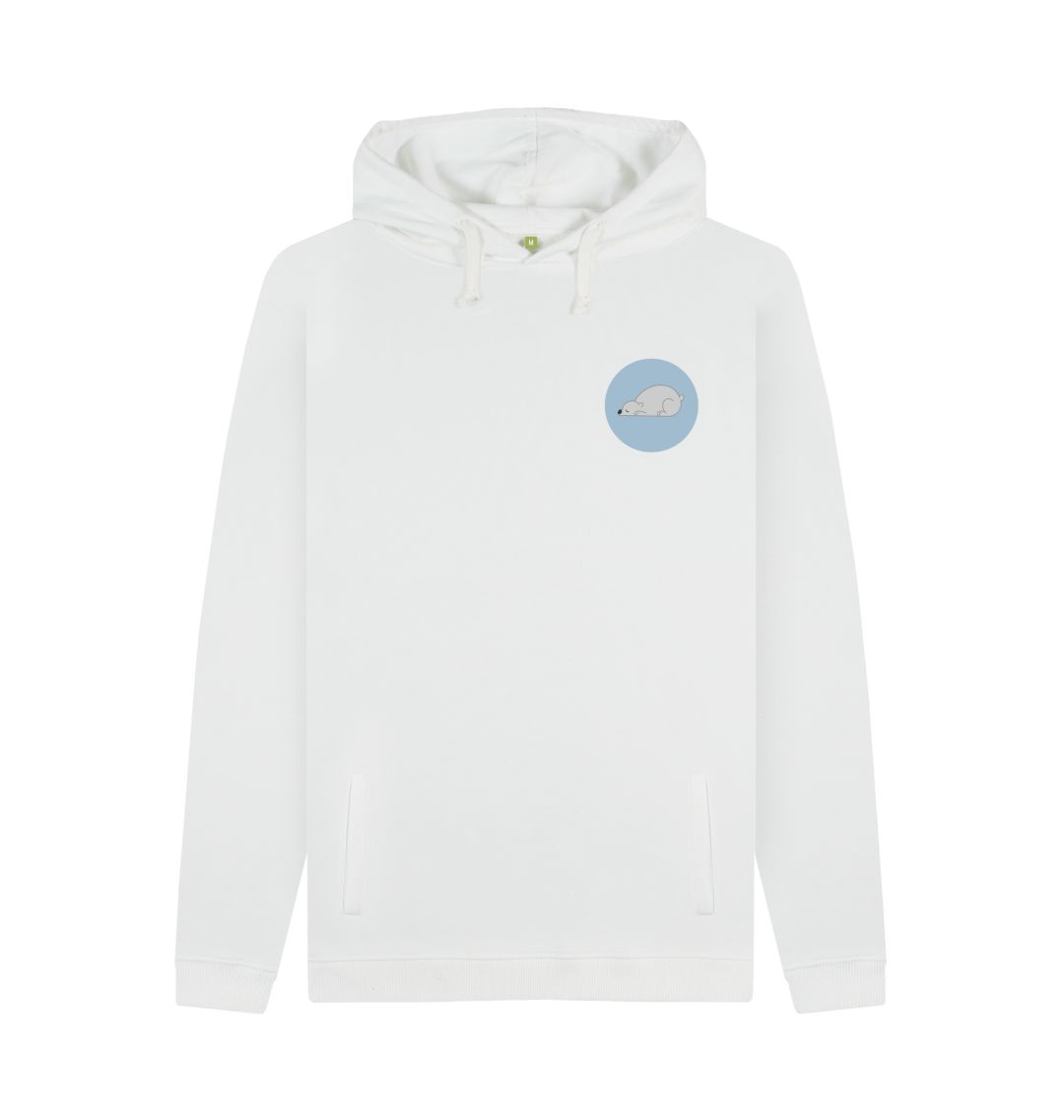 White Polar Bear hoodie 001