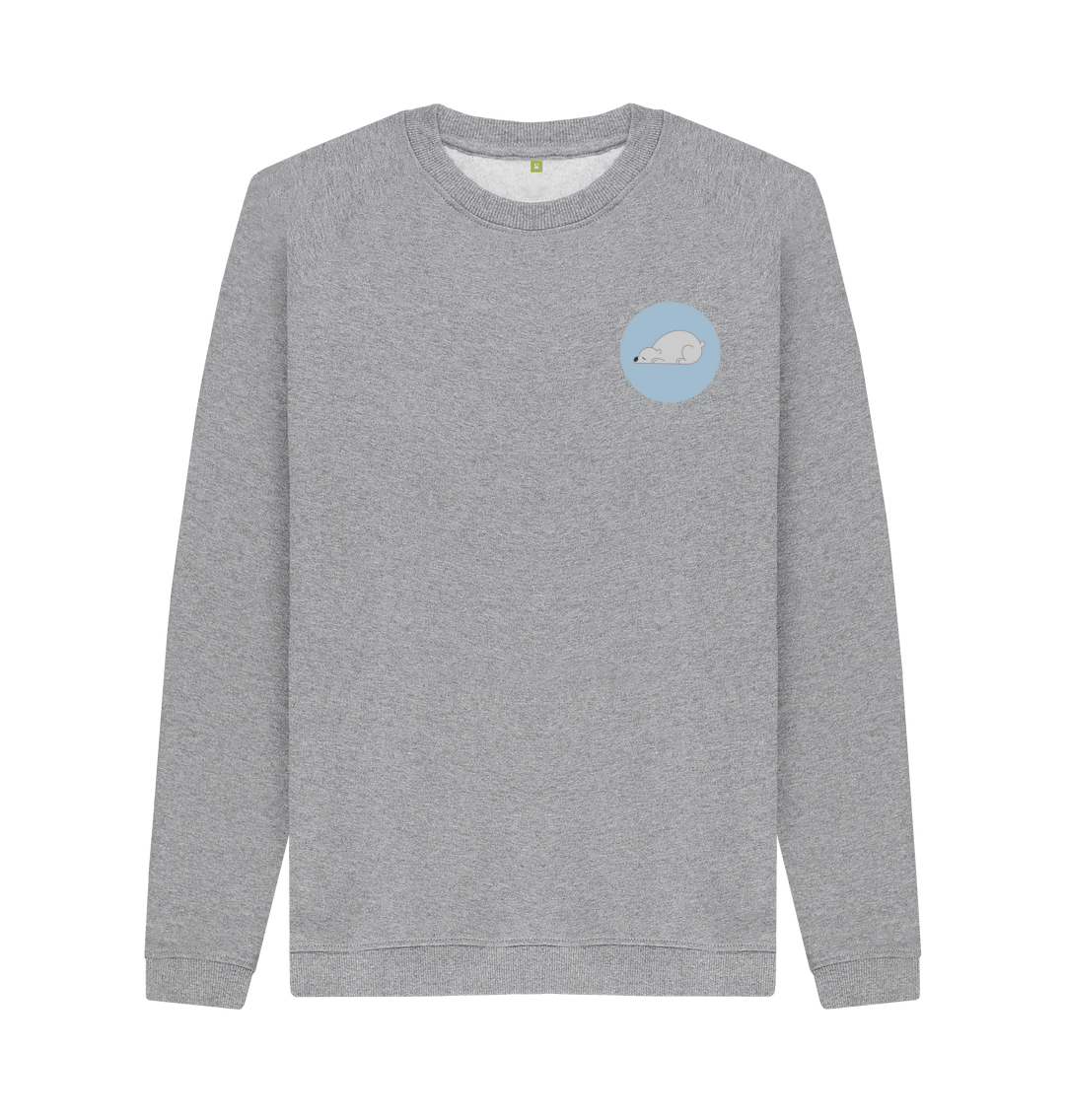 Light Heather Printed Sweater Front