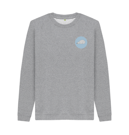 Light Heather Printed Sweater Front