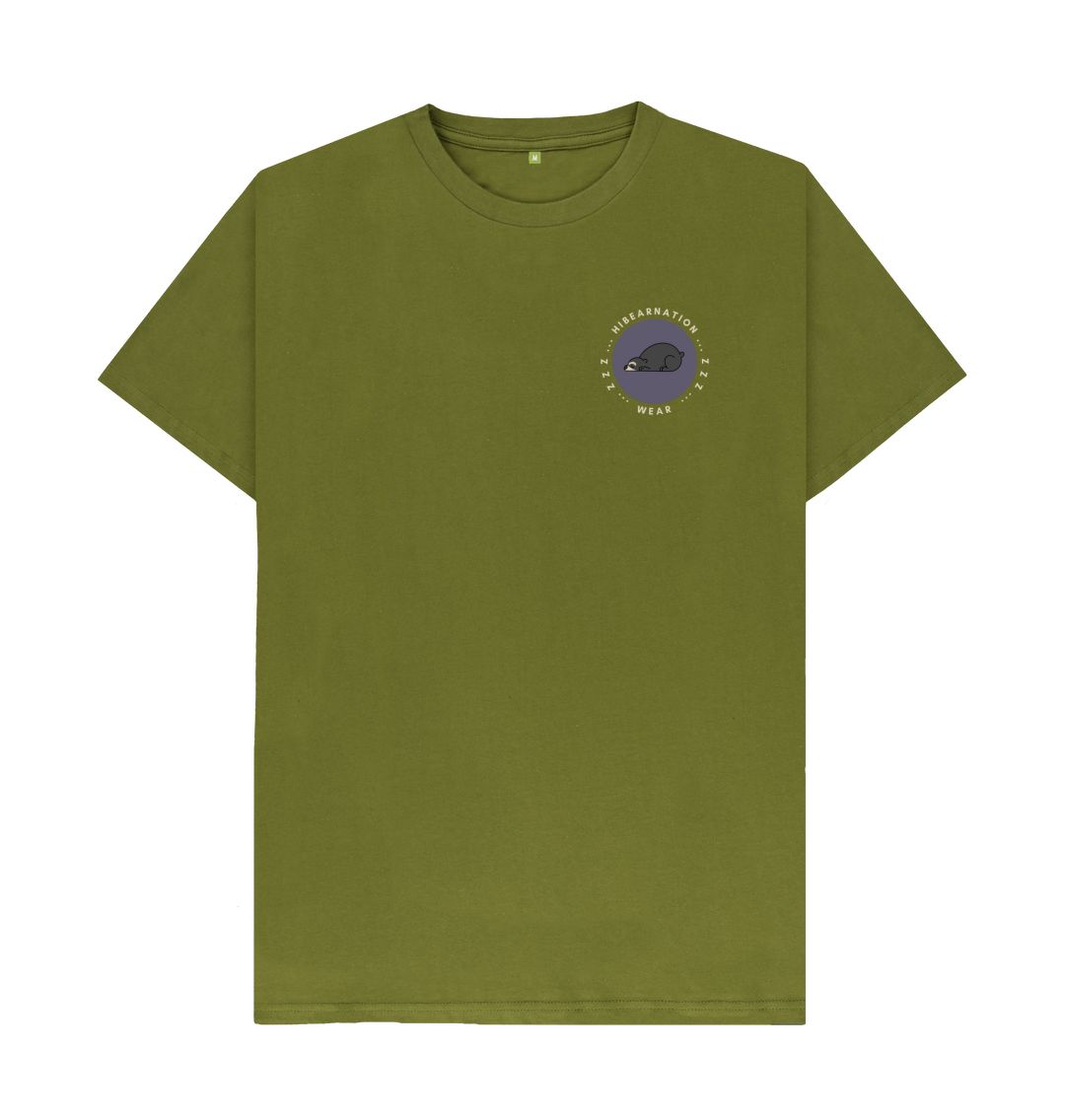 Moss Green Spectacled Basic T-Shirt LF