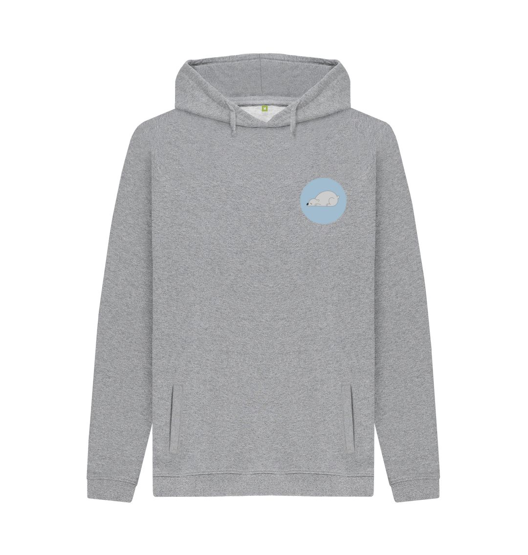Light Heather Polar Bear hoodie 001