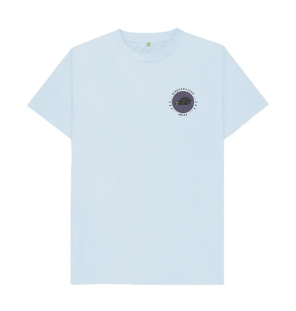 Sky Blue Spectacled Basic T-Shirt DF