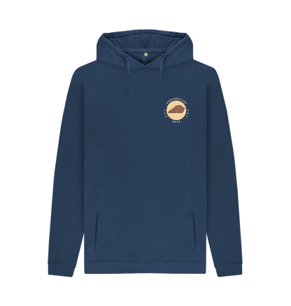 Navy Printed Hoody Front