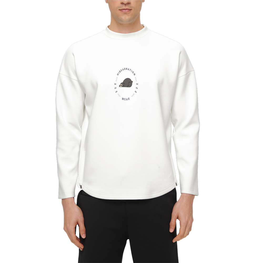Men's Crewneck Sweatshirt-Techno Scuba Knit